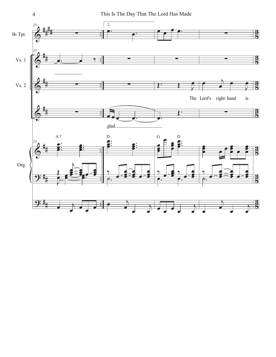 This Is The Day That The Lord Has Made (Unison choir) Unison Choir scores gallery preview page 4