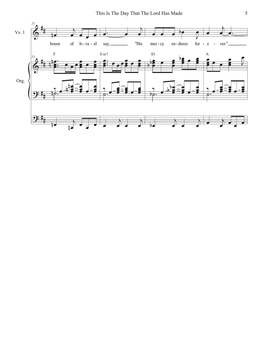 This Is The Day That The Lord Has Made (SAB) 3-Part scores gallery preview page 5