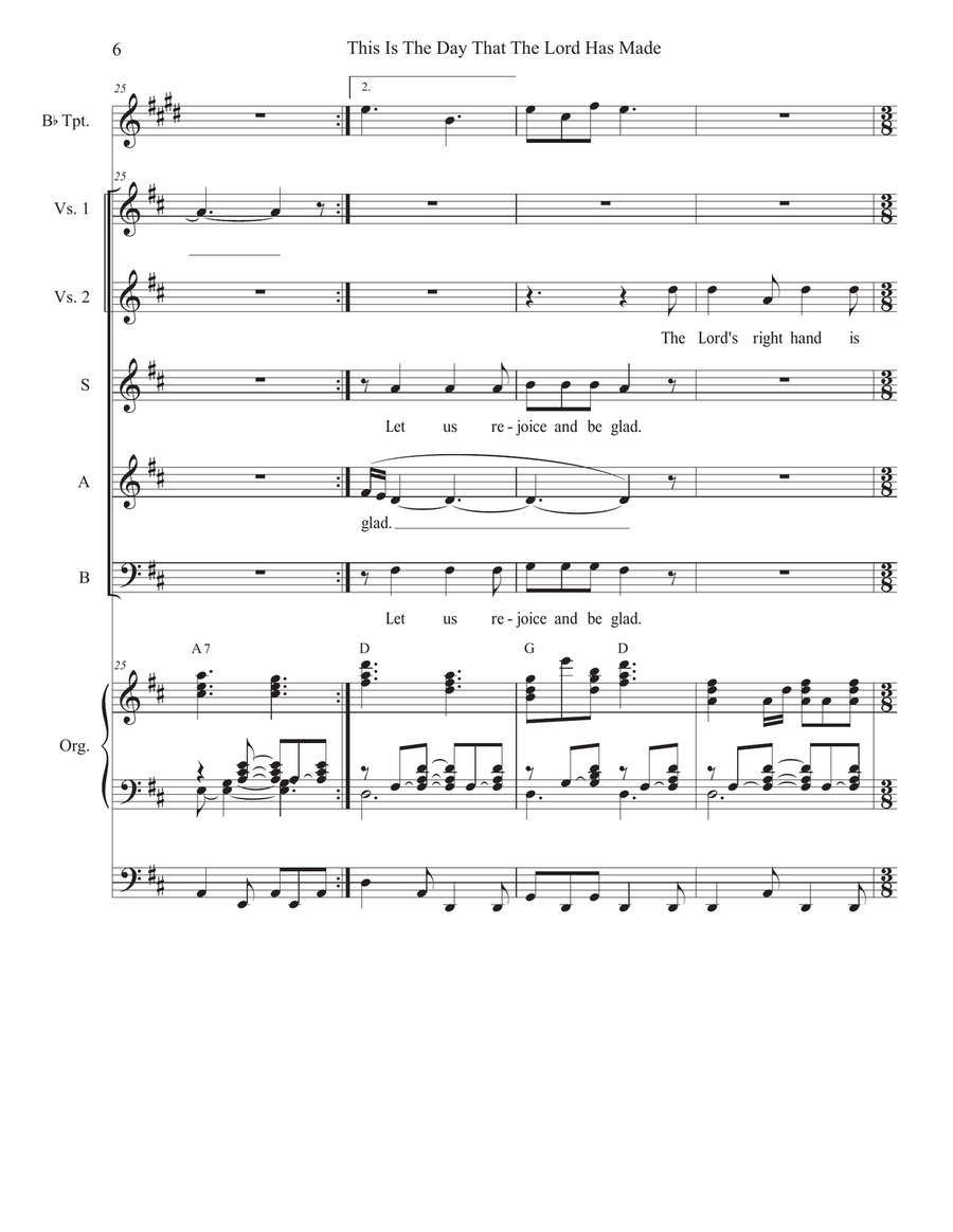 This Is The Day That The Lord Has Made (SAB) 3-Part scores gallery preview page 6