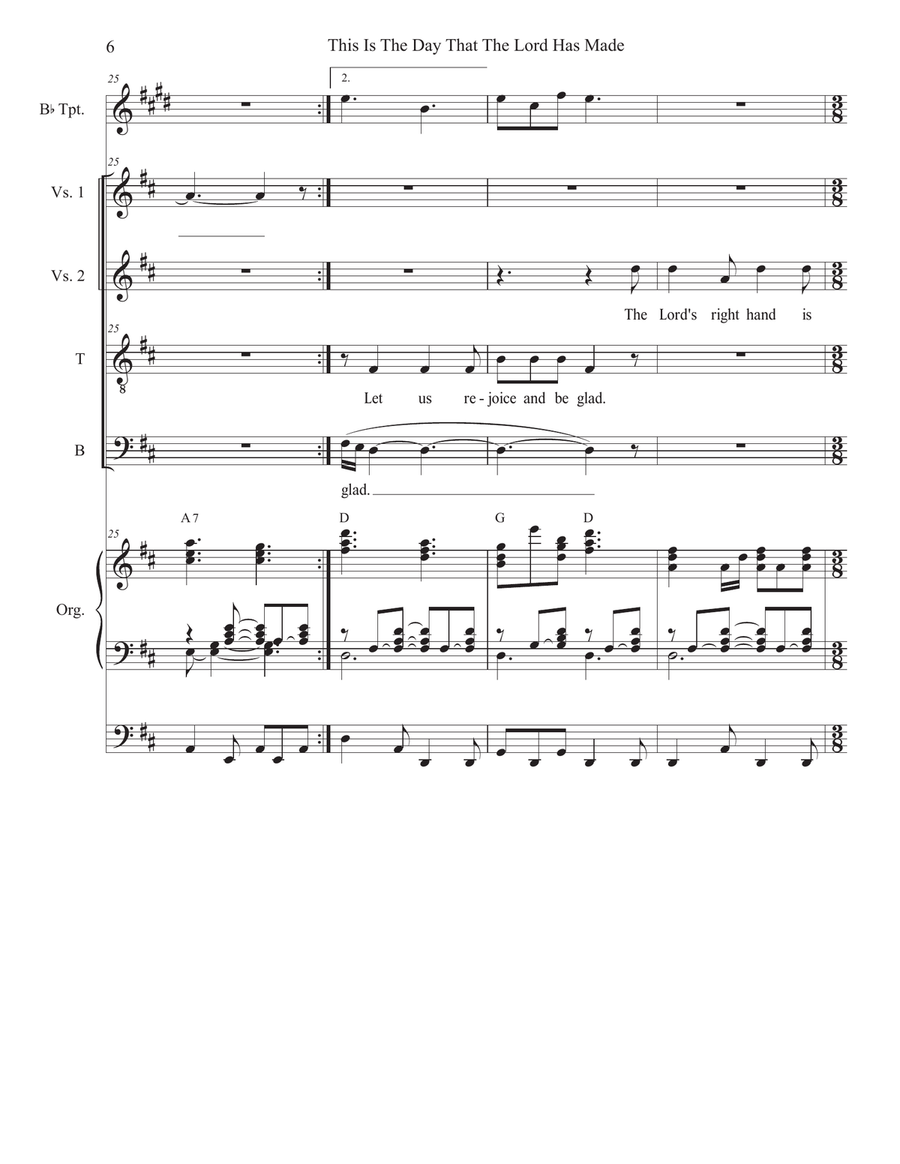 This Is The Day That The Lord Has Made (Duet for Tenor and Bass solo) Tenor Voice scores gallery preview page 6