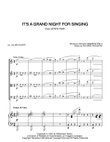 It's A Grand Night For Singing