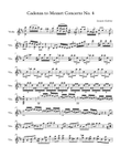 Cadenza for Mozart Violin Concerto no. 4