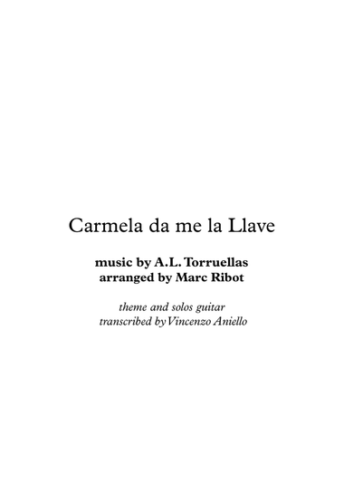Carmela dame la llave
