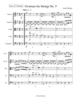 Overture for Strings No. 5 - Score Only