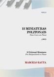 12 miniaturas politonais para cravo ou piano (12 polytonal miniatures)