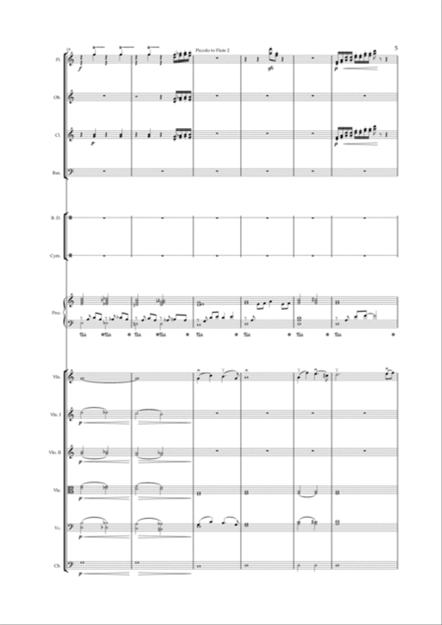 Kiki's Delivery Service (on A Clear Day) Full Orchestra scores gallery preview page 5