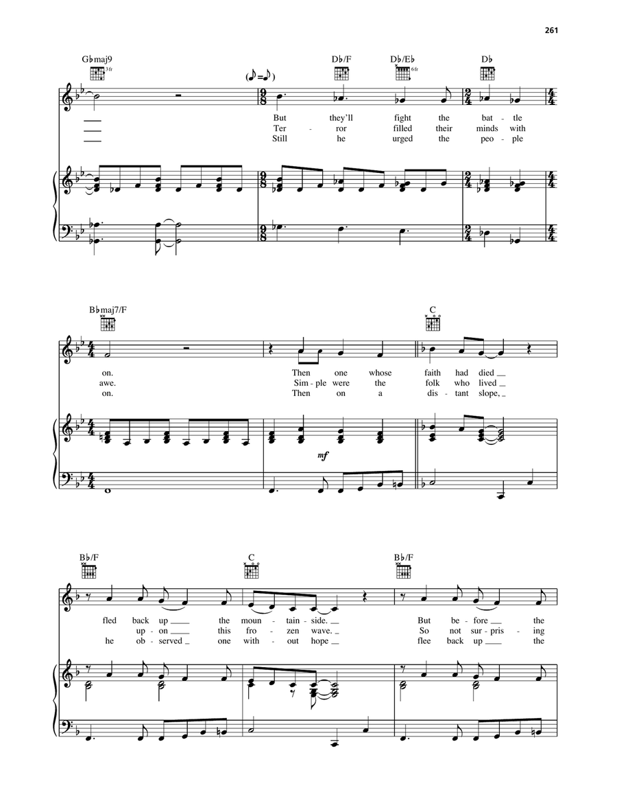 One For The Vine One For The Vine Piano, Vocal, Guitar scores gallery preview page 3