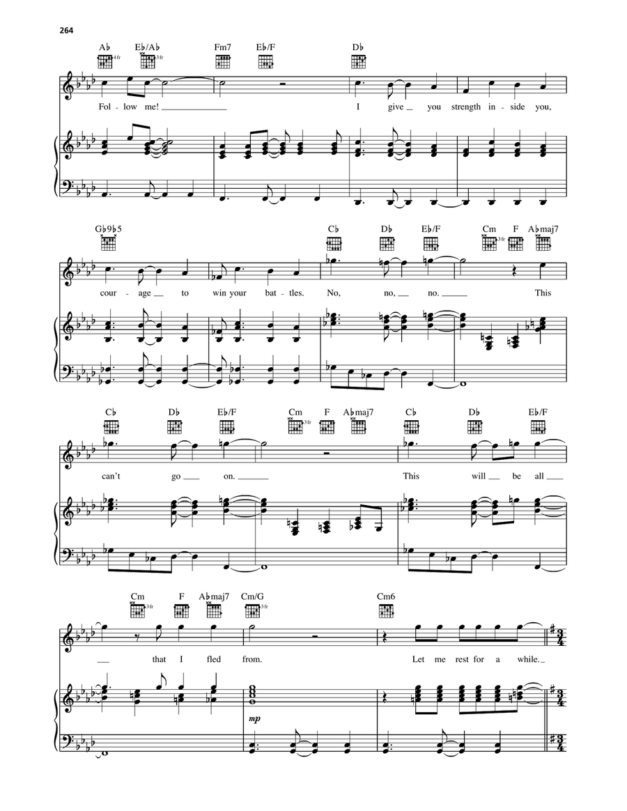One For The Vine One For The Vine Piano, Vocal, Guitar scores gallery preview page 6