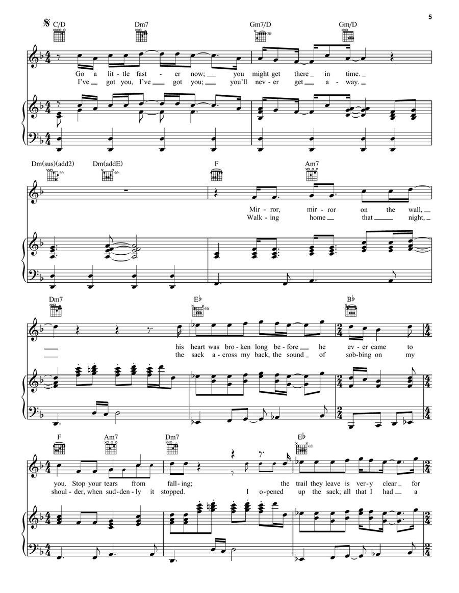 Squonk Squonk Piano, Vocal, Guitar scores gallery preview page 5