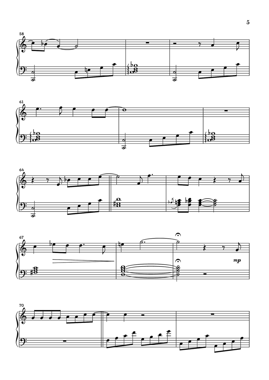 Walking In Memphis Piano Solo scores gallery preview page 5