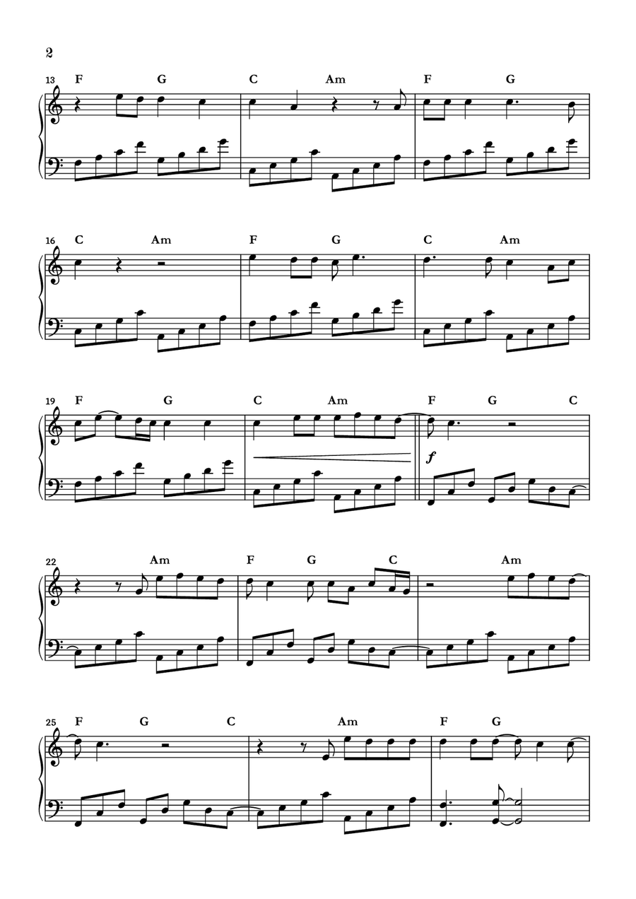 Walking In Memphis Piano Solo scores gallery preview page 2