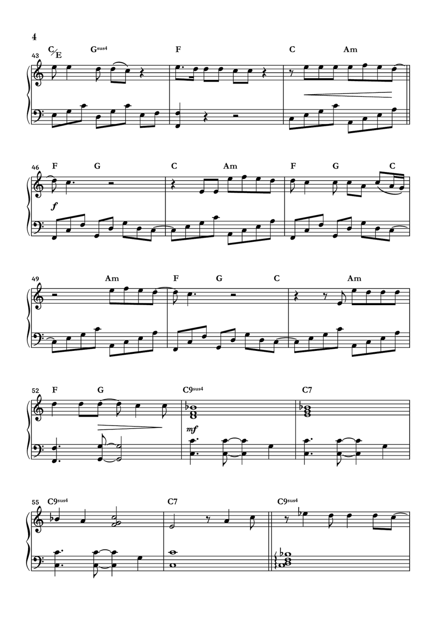 Walking In Memphis Piano Solo scores gallery preview page 4