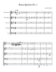 Brass Quintet No. 1