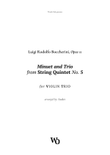 Minuet by Boccherini for Violin Trio