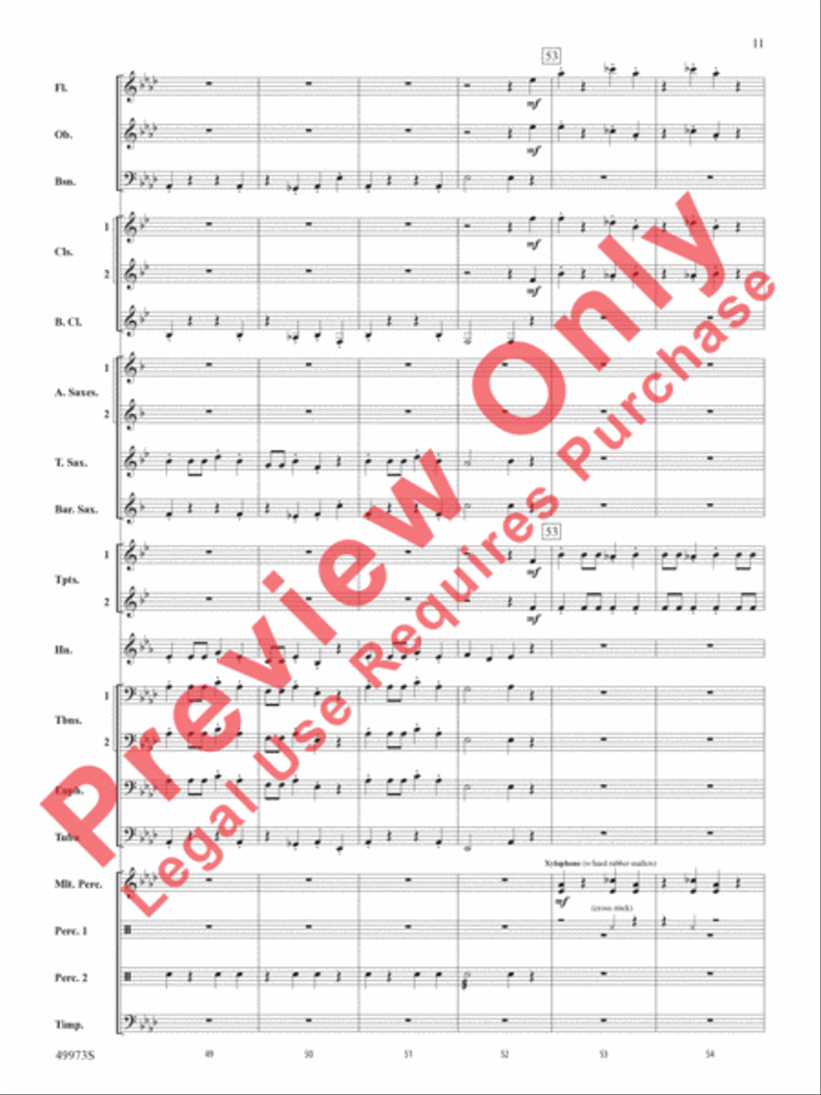 Prairie Dance Prairie Dance Concert Band scores gallery preview page 12