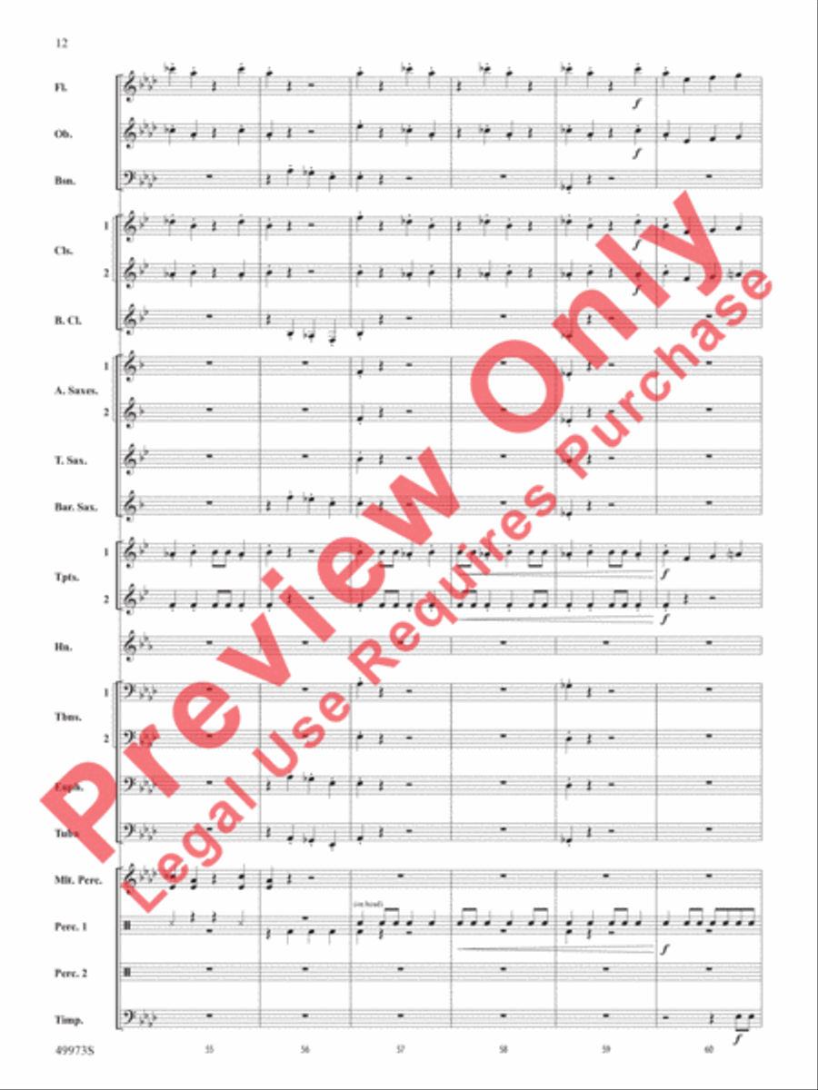 Prairie Dance Prairie Dance Concert Band scores gallery preview page 13