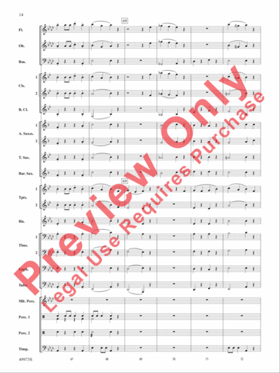 Prairie Dance Prairie Dance Concert Band scores gallery preview page 15