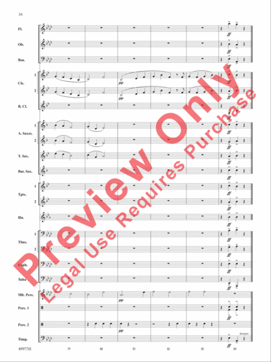 Prairie Dance Prairie Dance Concert Band scores gallery preview page 17