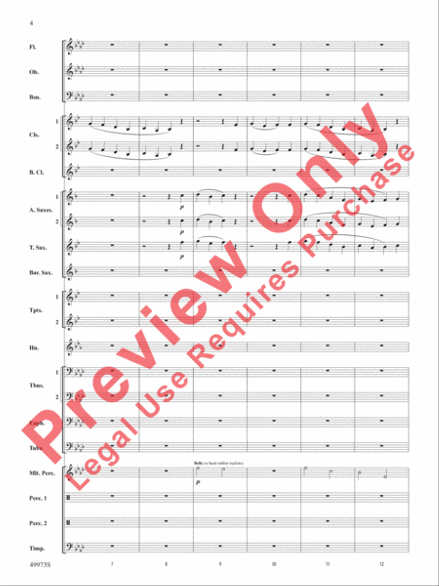 Prairie Dance Prairie Dance Concert Band scores gallery preview page 5