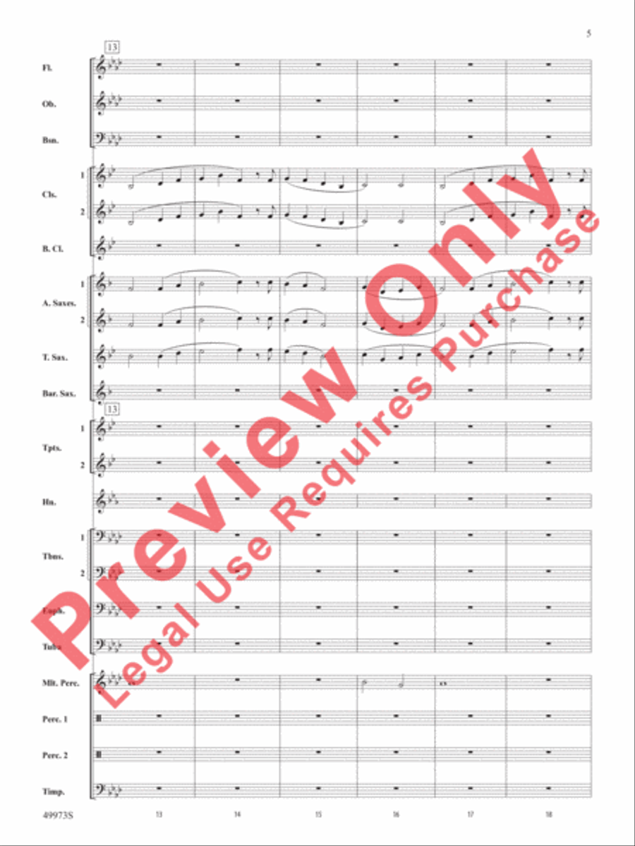 Prairie Dance Prairie Dance Concert Band scores gallery preview page 6