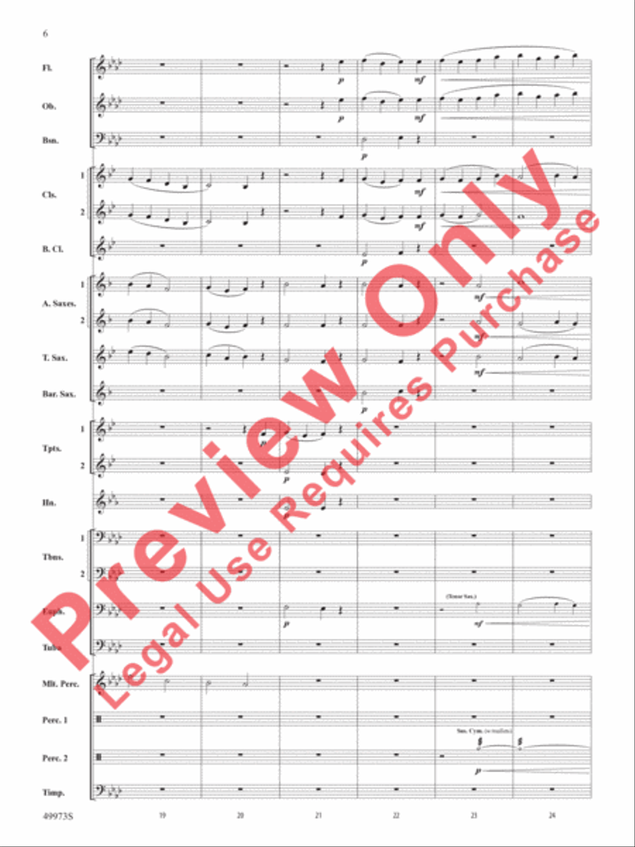 Prairie Dance Prairie Dance Concert Band scores gallery preview page 7