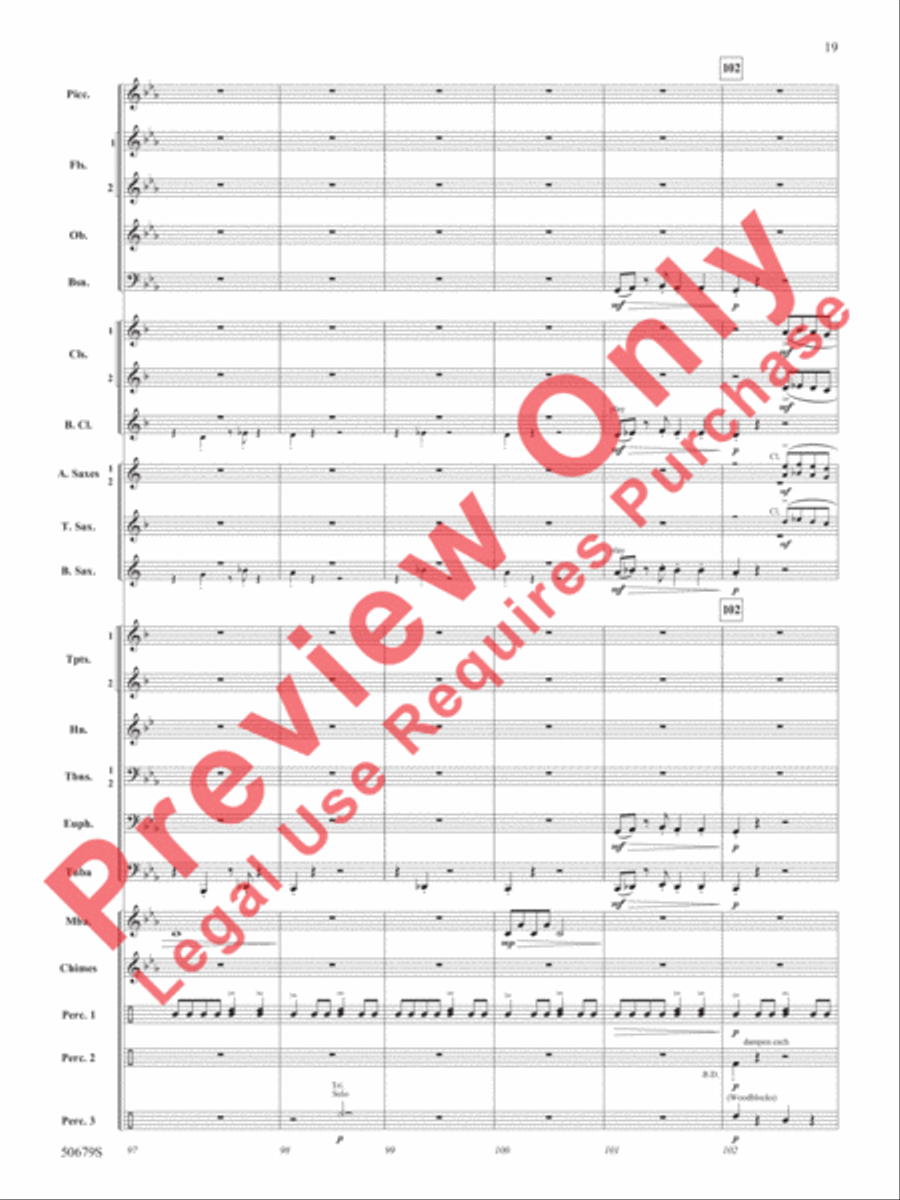 Three Minutes to Midnight Concert Band scores gallery preview page 20