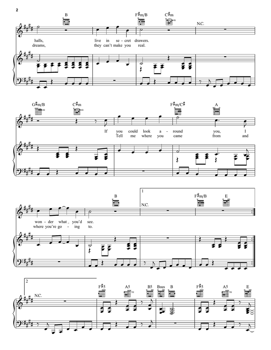 Anything She Does Anything She Does Piano, Vocal, Guitar scores gallery preview page 2