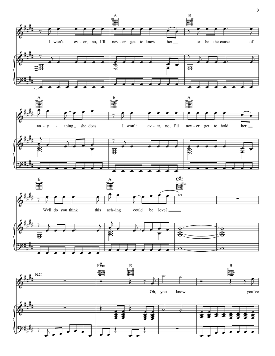 Anything She Does Anything She Does Piano, Vocal, Guitar scores gallery preview page 3
