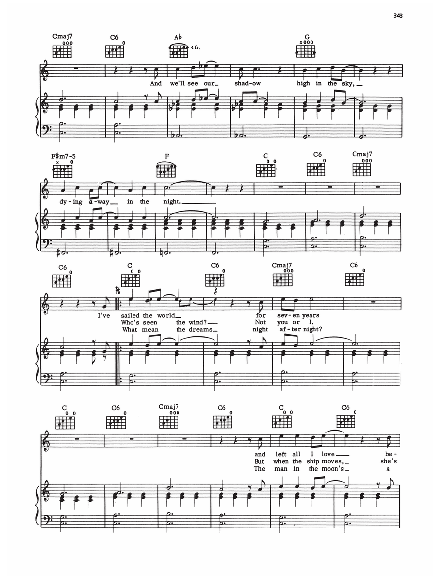 Your Own Special Way Piano, Vocal, Guitar scores gallery preview page 2