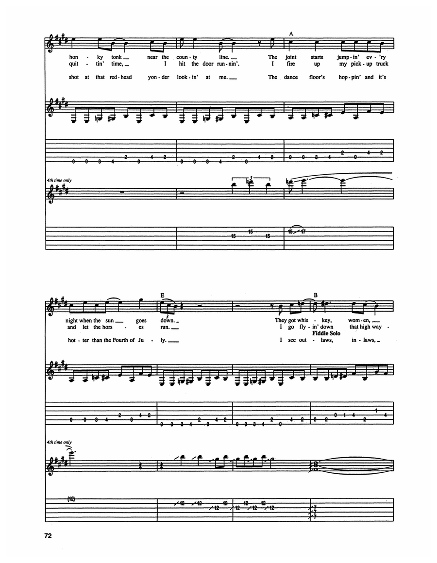 Boot Scootin' Boogie Boot Scootin' Boogie Electric Guitar scores gallery preview page 2