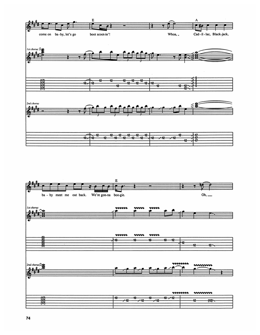 Boot Scootin' Boogie Boot Scootin' Boogie Electric Guitar scores gallery preview page 4