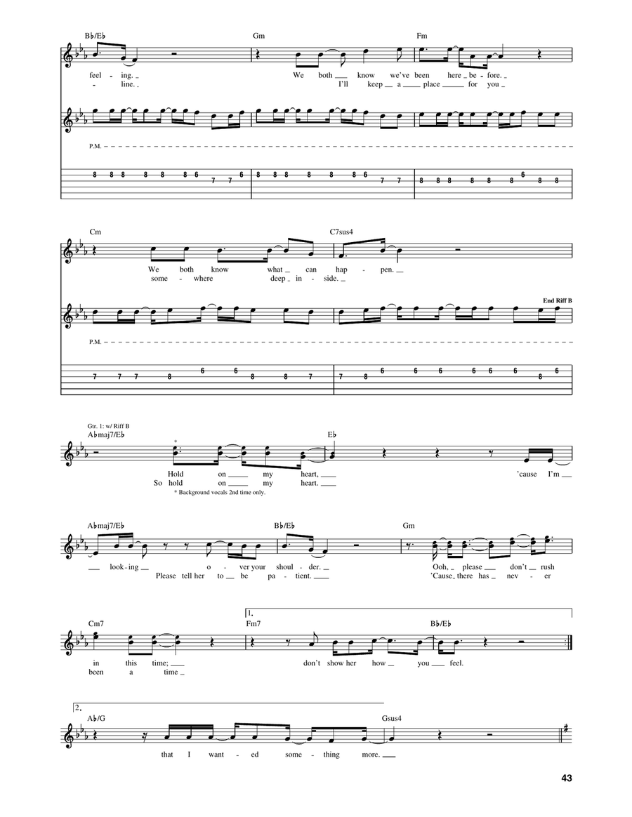 Hold On My Heart Hold On My Heart Acoustic Guitar scores gallery preview page 2