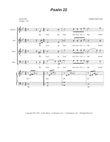 Psalm 22 (My God, My God) (Vocal Quartet - (SATB) mini preview