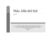 Más Allá del Sol