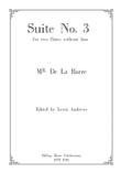 De La Barre Suite no. 3 for two flutes