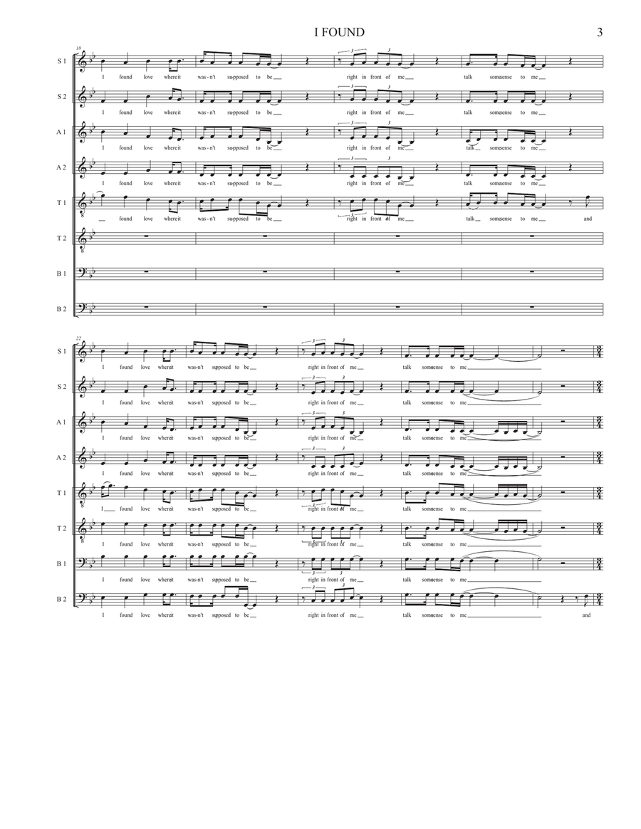 I Found I Found Divisi scores gallery preview page 3