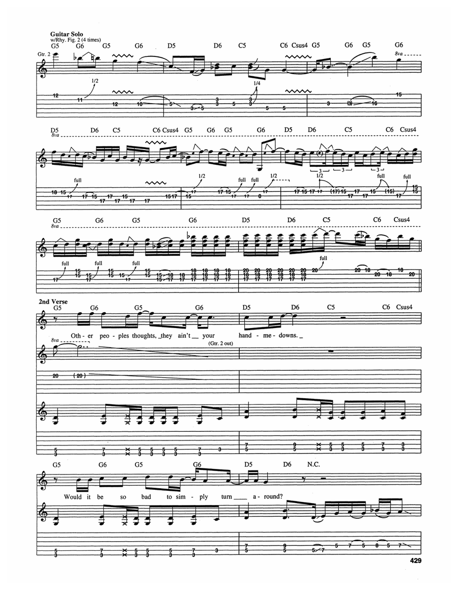 Little Miss Can't Be Wrong Acoustic Guitar scores gallery preview page 5