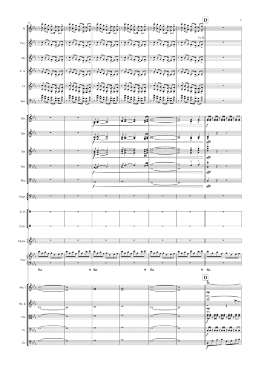 Ryuno Shonen (the Dragon Boy) Full Orchestra scores gallery preview page 3
