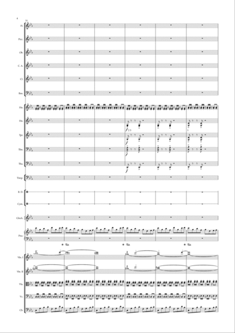 Ryuno Shonen (the Dragon Boy) Full Orchestra scores gallery preview page 4