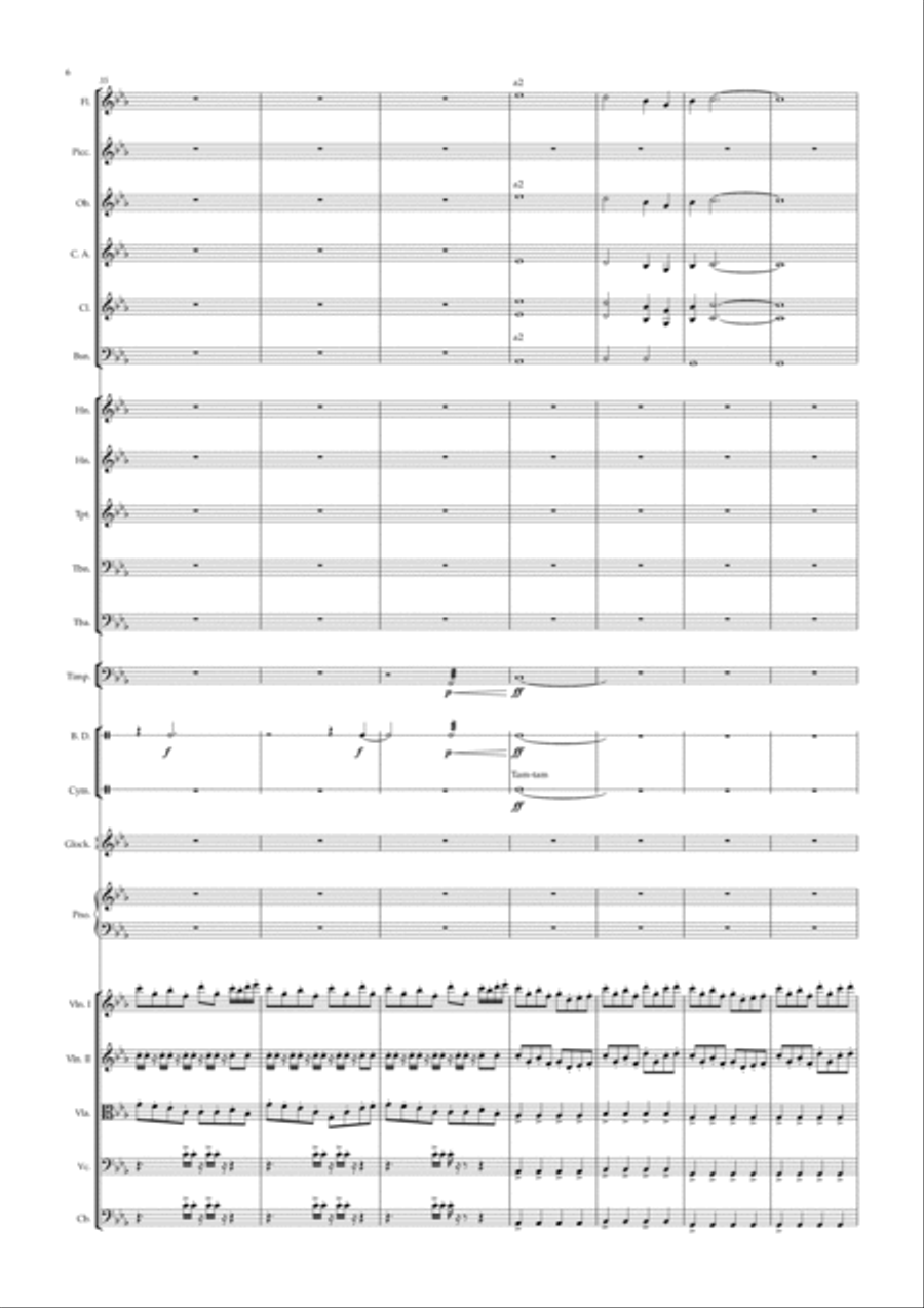 Ryuno Shonen (the Dragon Boy) Full Orchestra scores gallery preview page 6