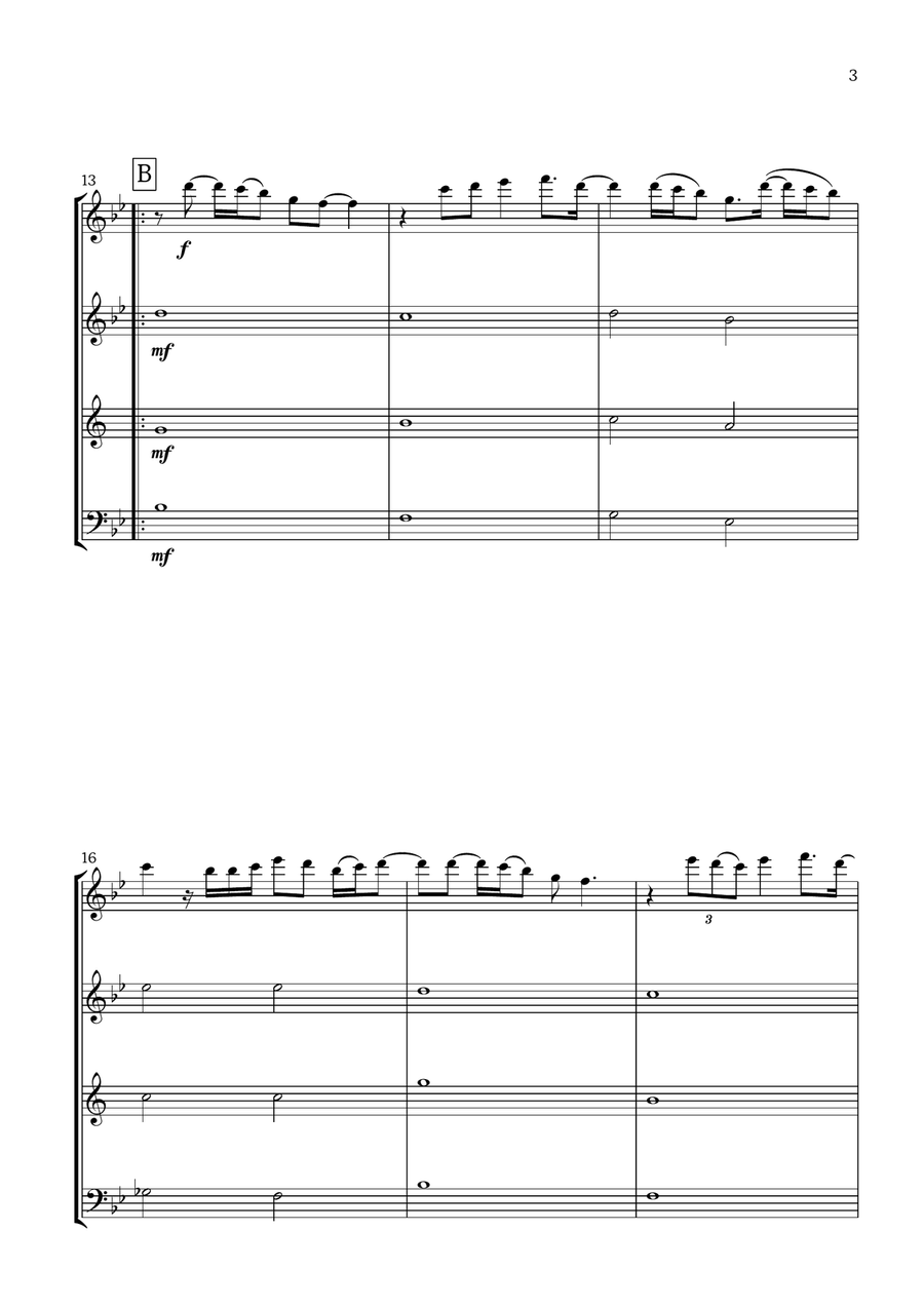 Dos Oruguitas Dos Oruguitas Woodwind Quartet scores gallery preview page 3