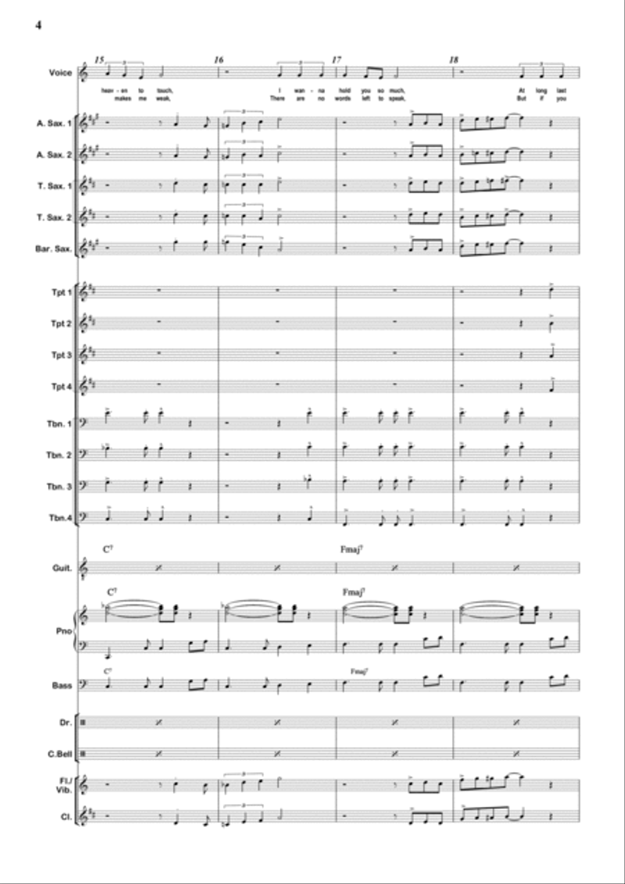 Can't Take My Eyes Off Of You Jazz Ensemble scores gallery preview page 6