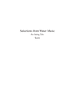 Water Music Suite for String Trio