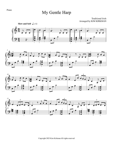 My Gentle Harp (no black notes required)_