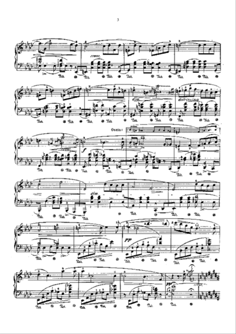 Chopin Nocturne Op. 62 No. 1 in B Major Piano Solo scores gallery preview page 3