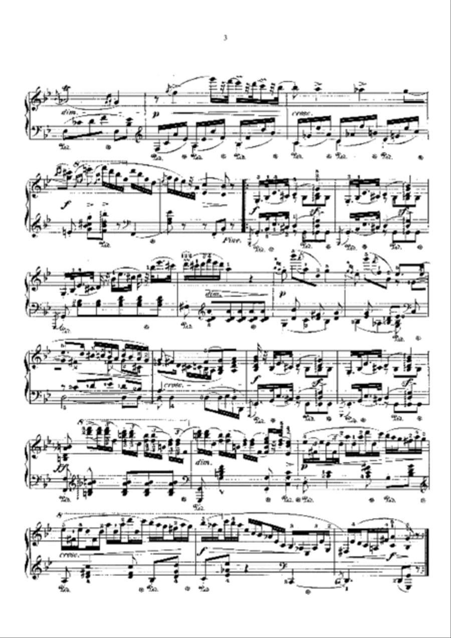 Chopin Polonaise Op. 71 No. 2 in Bb Major Piano Solo scores gallery preview page 3