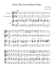 Christ The Lord Is Risen Today (Bb Clarinet and Tenor Sax Duet with Piano)