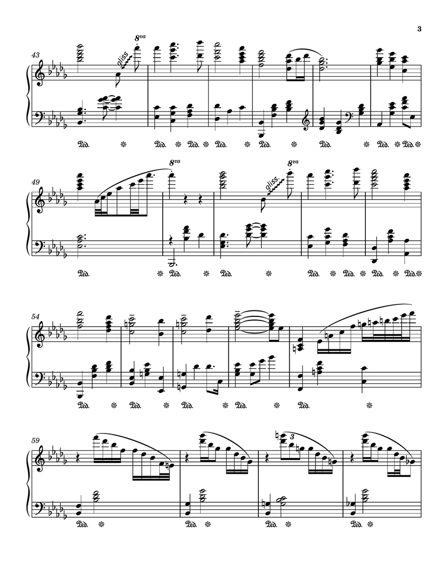 Charade Piano Solo scores gallery preview page 3