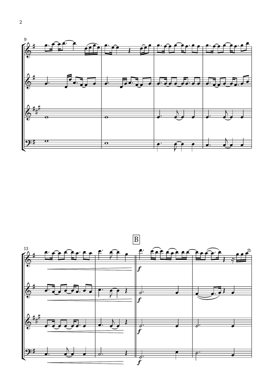 Easy On Me Easy On Me Woodwind Quartet scores gallery preview page 2