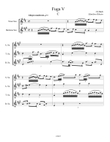 Fuga V Well-tempered clavier book 1